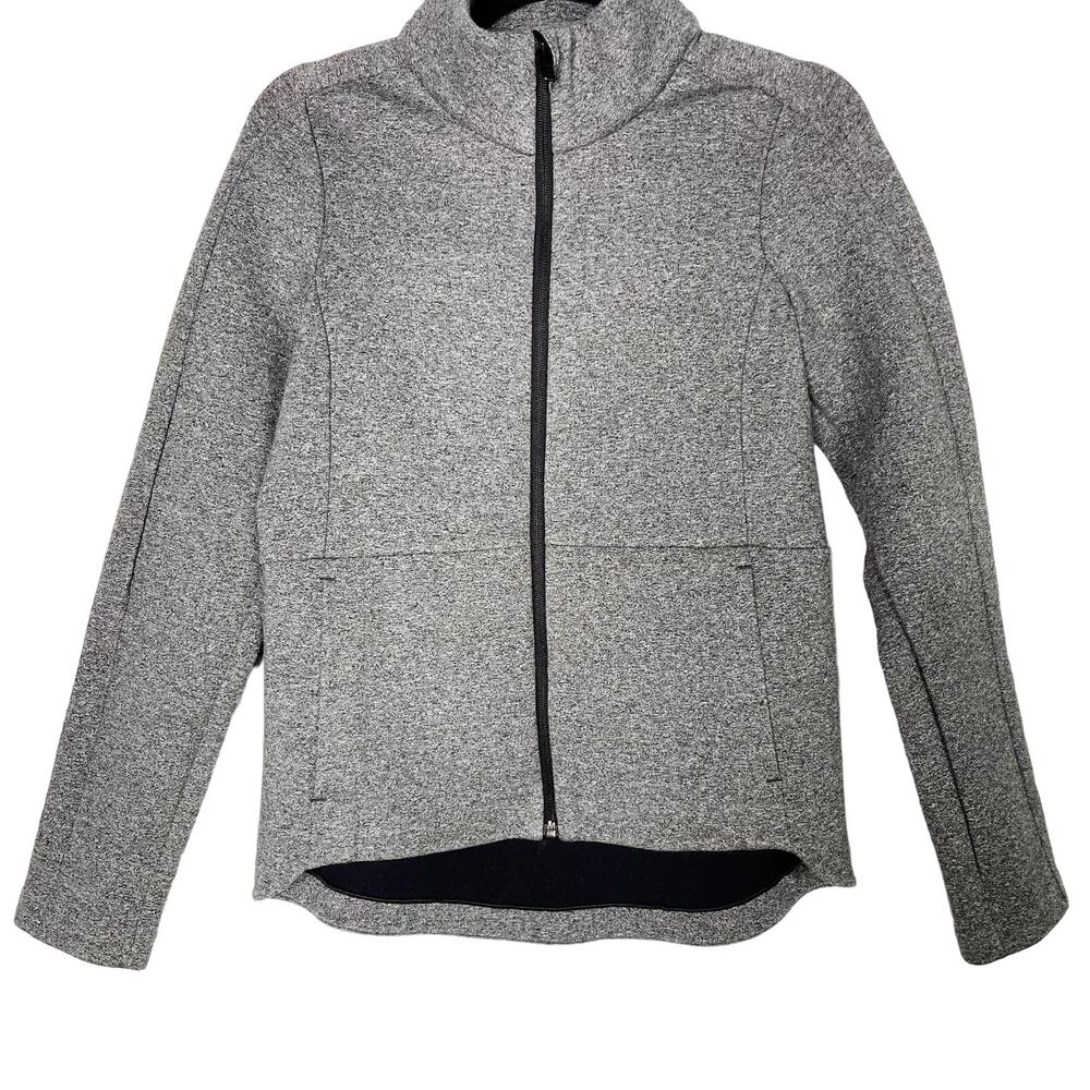 Lululemon Going Places Jacket Heathered Speckled Black / Black 4 Womens Spacer